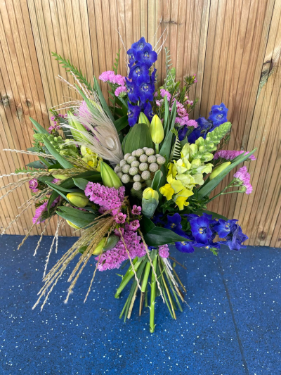 Fantasia Blue & Yellow Bouquet