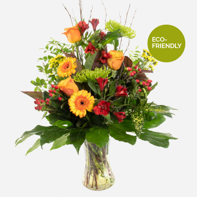 Over the Horizon
 - The perfect no fuss gift of beautiful rich blooms arranged in a glass vase.
